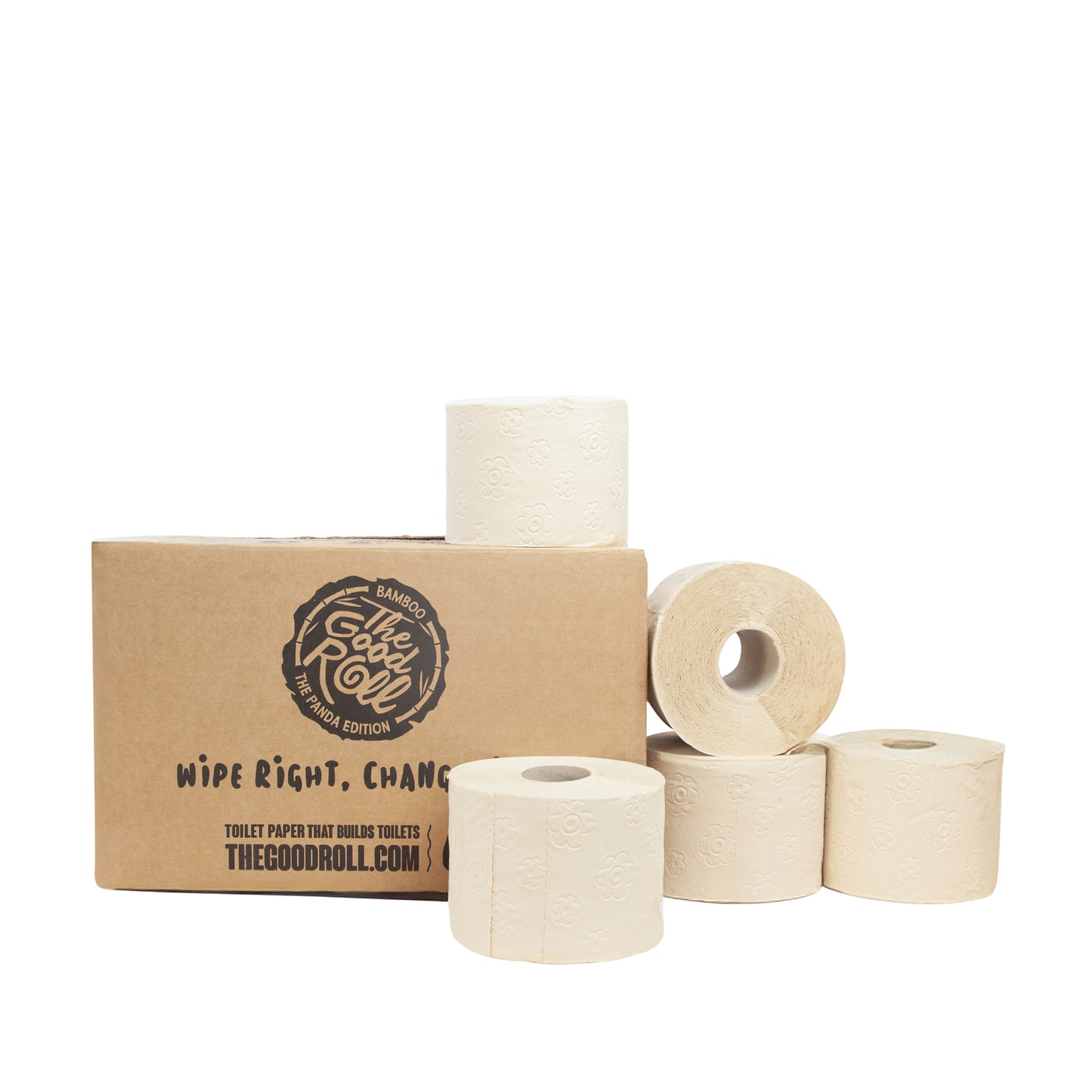 Bamboe toiletpapier, 3-laags, 250 vel, Naked Panda, ecocertificaat