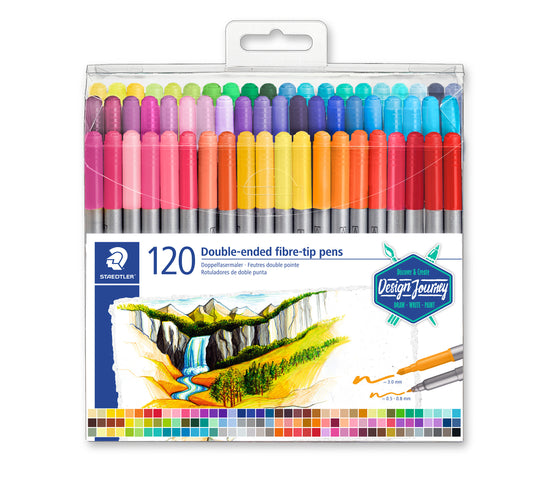 Staedtler Dubbeltpunt Viltstiftset 120 kleuren