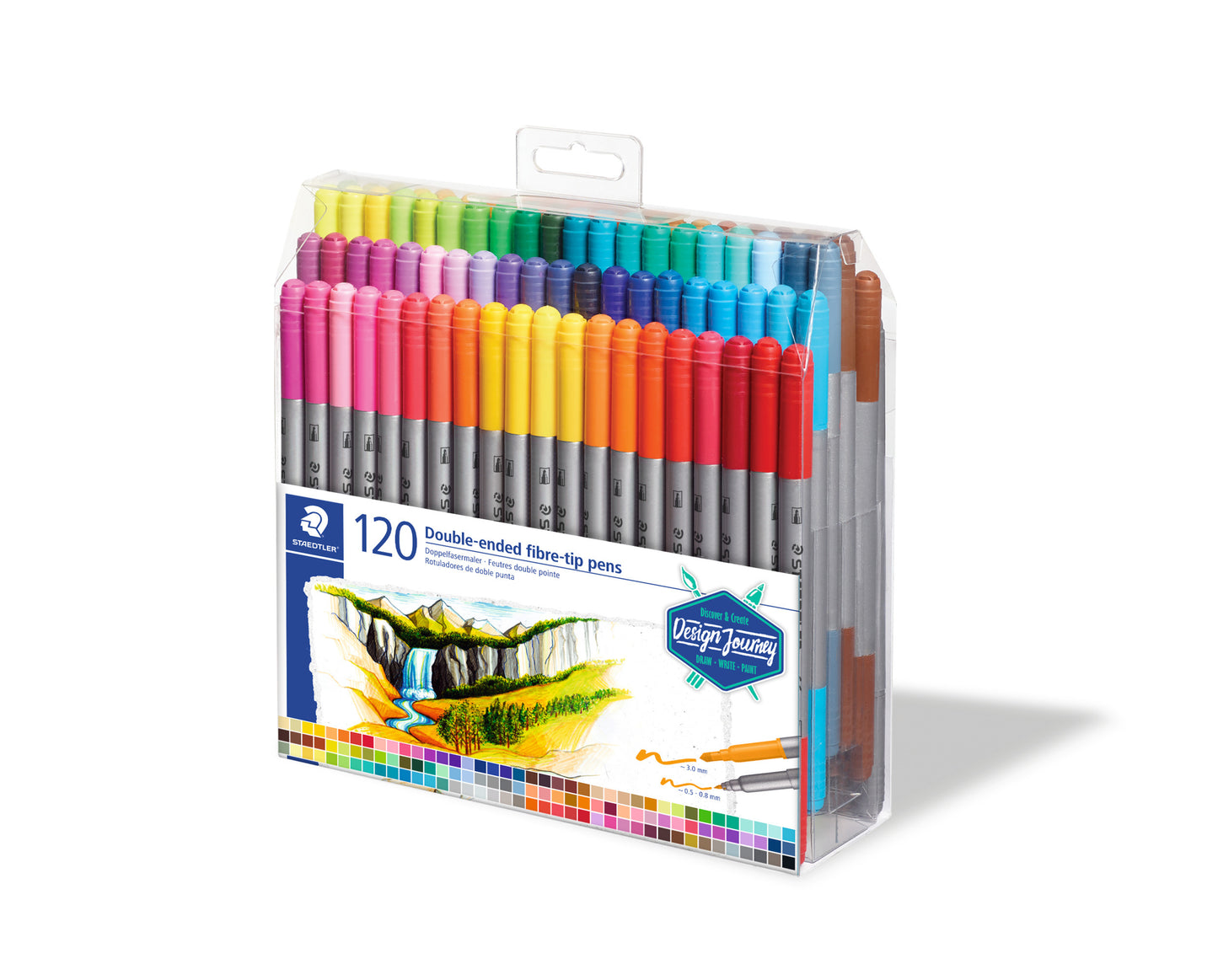 Staedtler Dubbeltpunt Viltstiftset 120 kleuren - 2