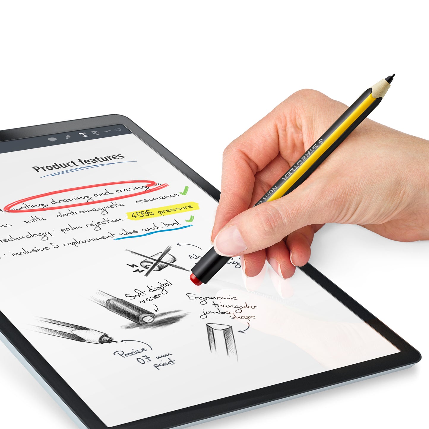 STAEDTLER Noris digital jumbo potlood, compatibel met tablets - 7