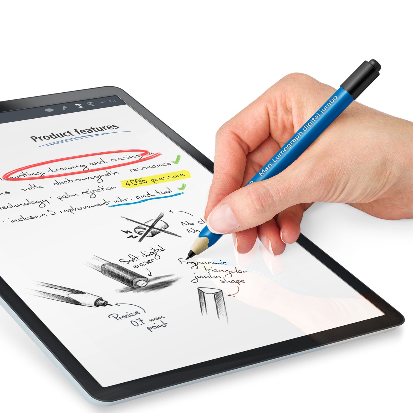 STAEDTLER Lumograph digital jumbo potlood, compatibel met tablets - 3