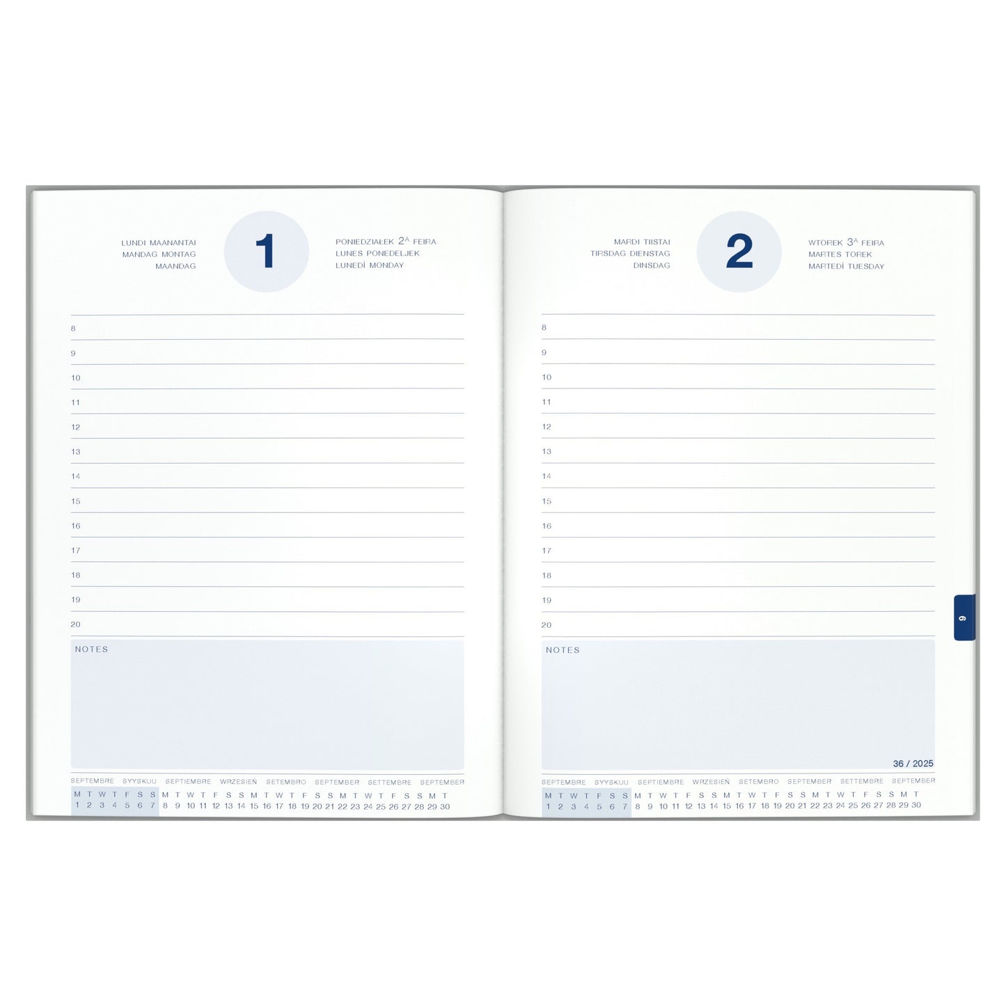 Schoolagenda 2025-2026 Lannoo Snoopy lila, 1 dag per pagina - 6