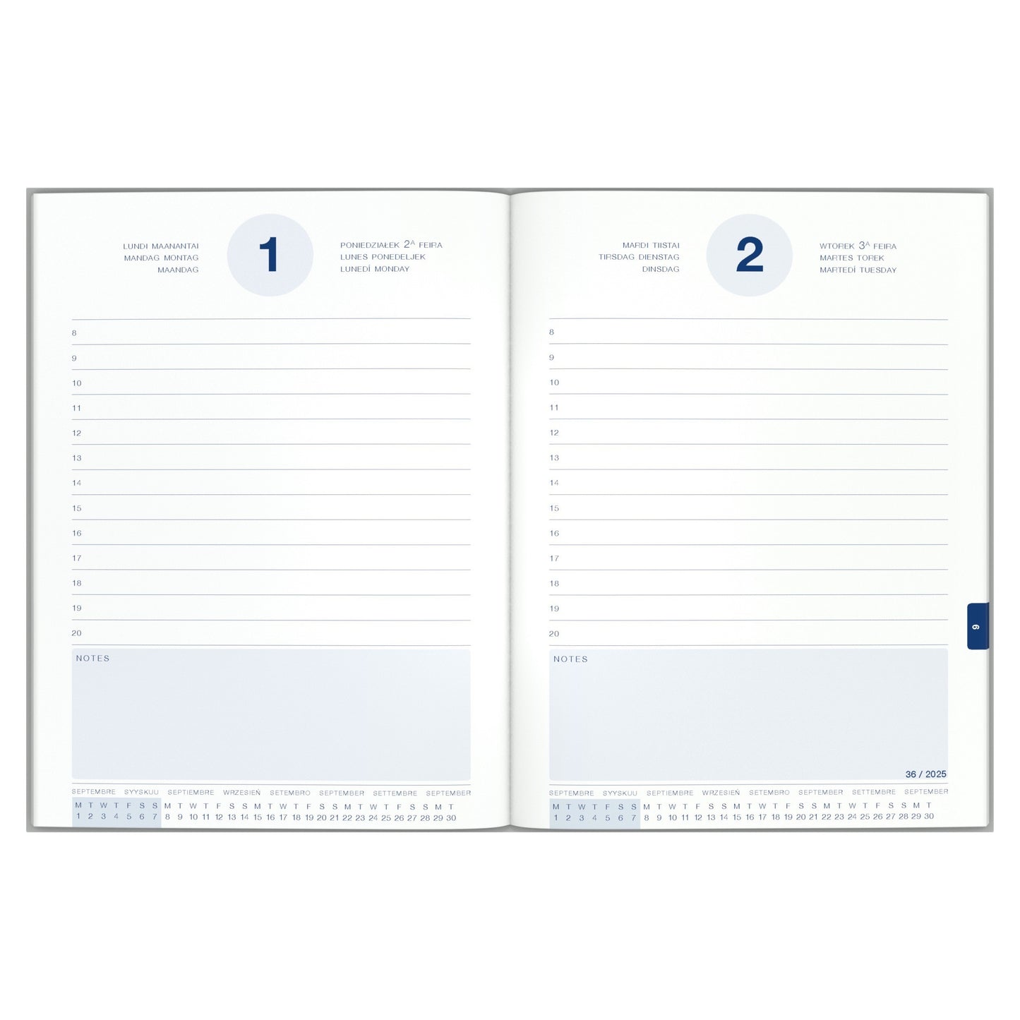 Schoolagenda 2025-2026 Lannoo Horses roze, 1 dag per pagina - 2