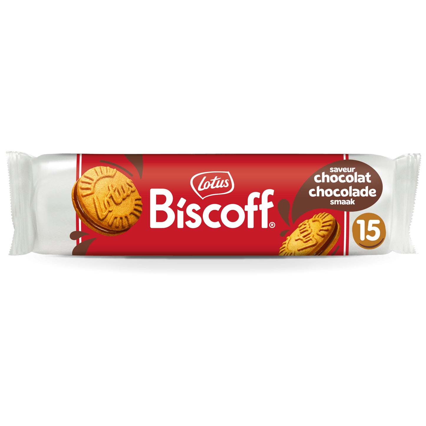 Lotus Biscoff Sandwich Koekjes, Melk, 15 Stuks