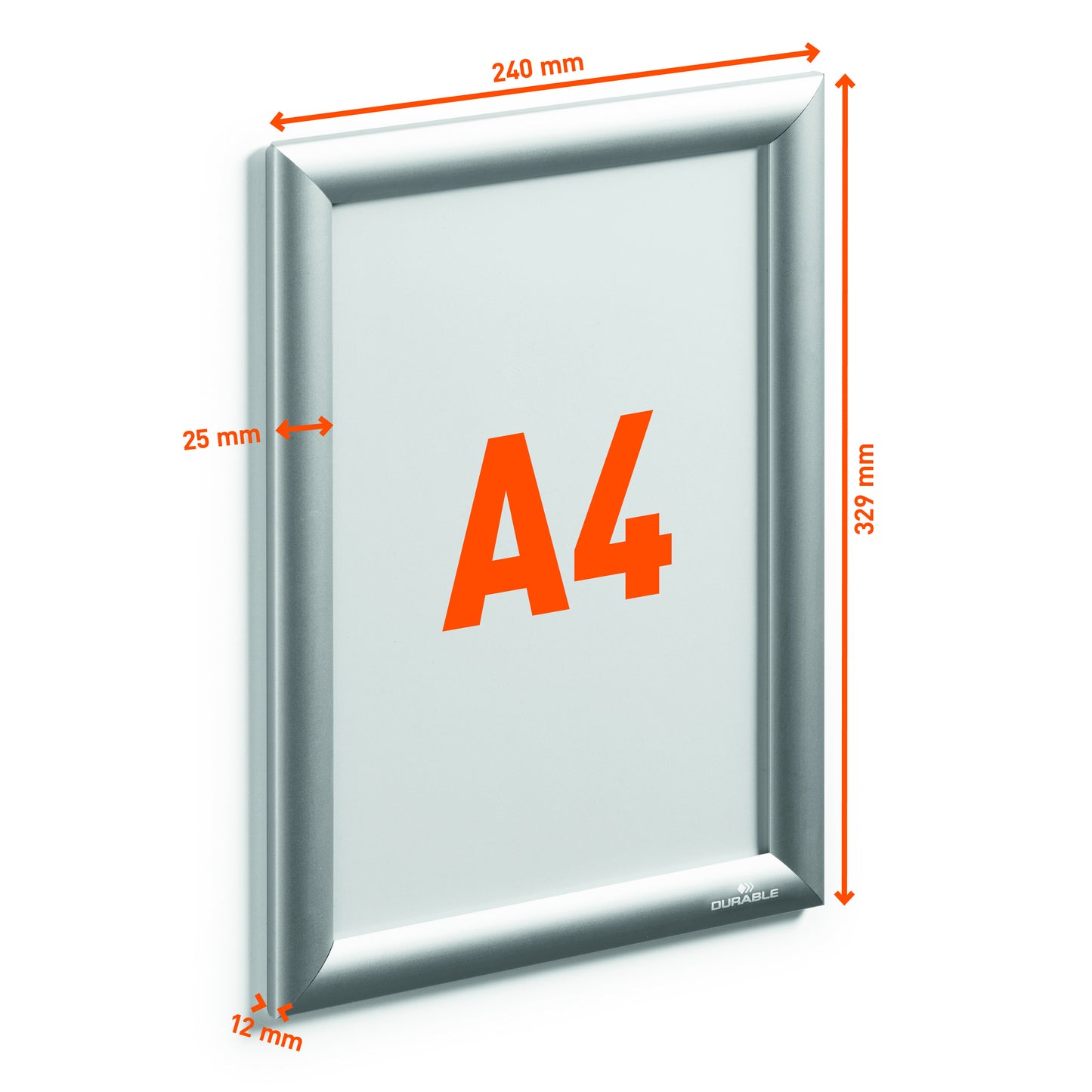 Durable A4 Aluminium Kliklijst met Vervangbare Insert - 2