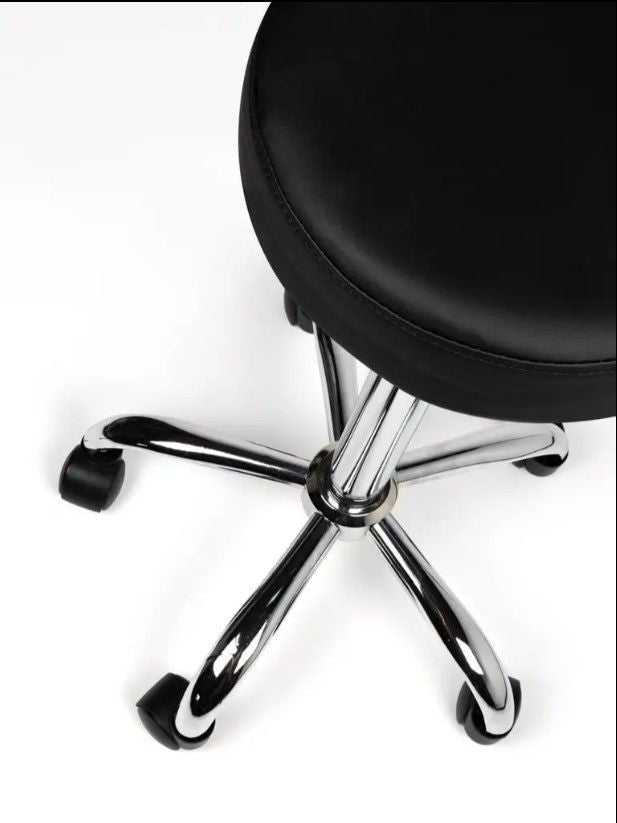 Ergonomische Zwart Tabouret Kruk met Verstelbare Hoogte en Kunstlederen Zitting - 2
