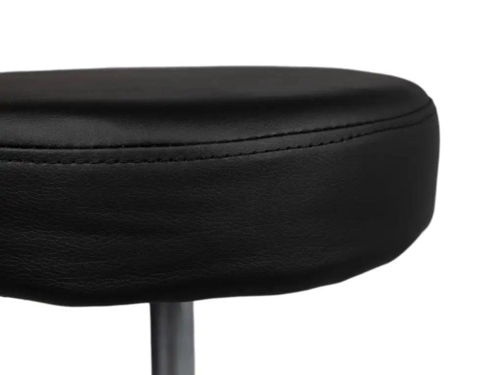 Ergonomische Zwart Tabouret Kruk met Verstelbare Hoogte en Kunstlederen Zitting - 4