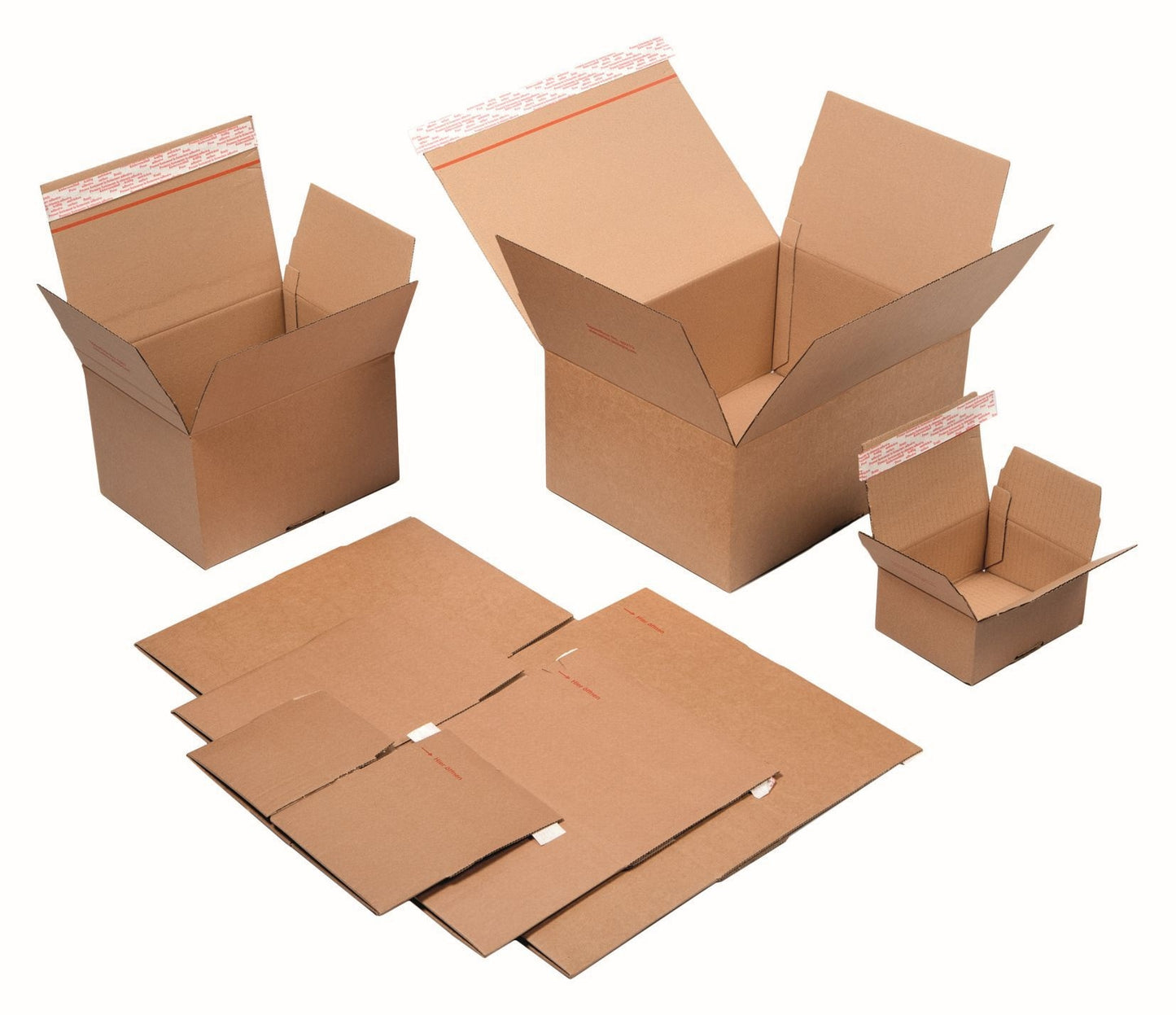 Quickbox IEZZY verzenddoos bruin 304x216x130-220mm - 3