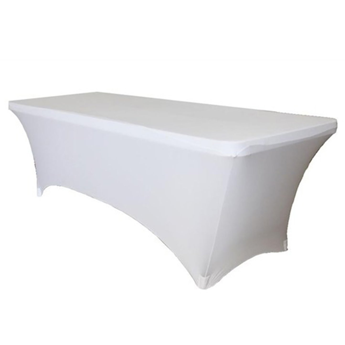 Tafelrok BRASQ Wit 183x76x74cm voor Vouwtafels