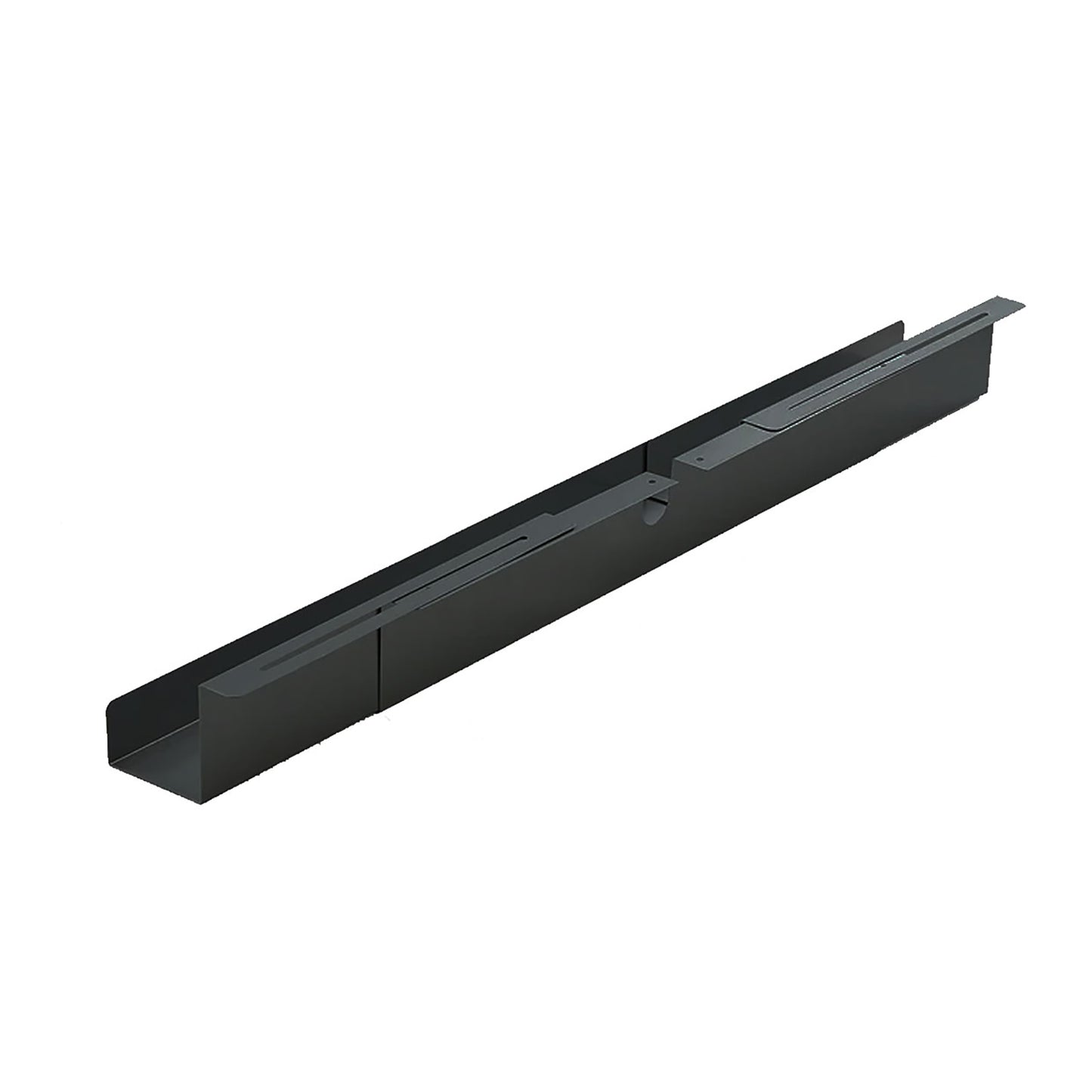Verstelbare kabelgoot 75-150 cm zwart staal CT100