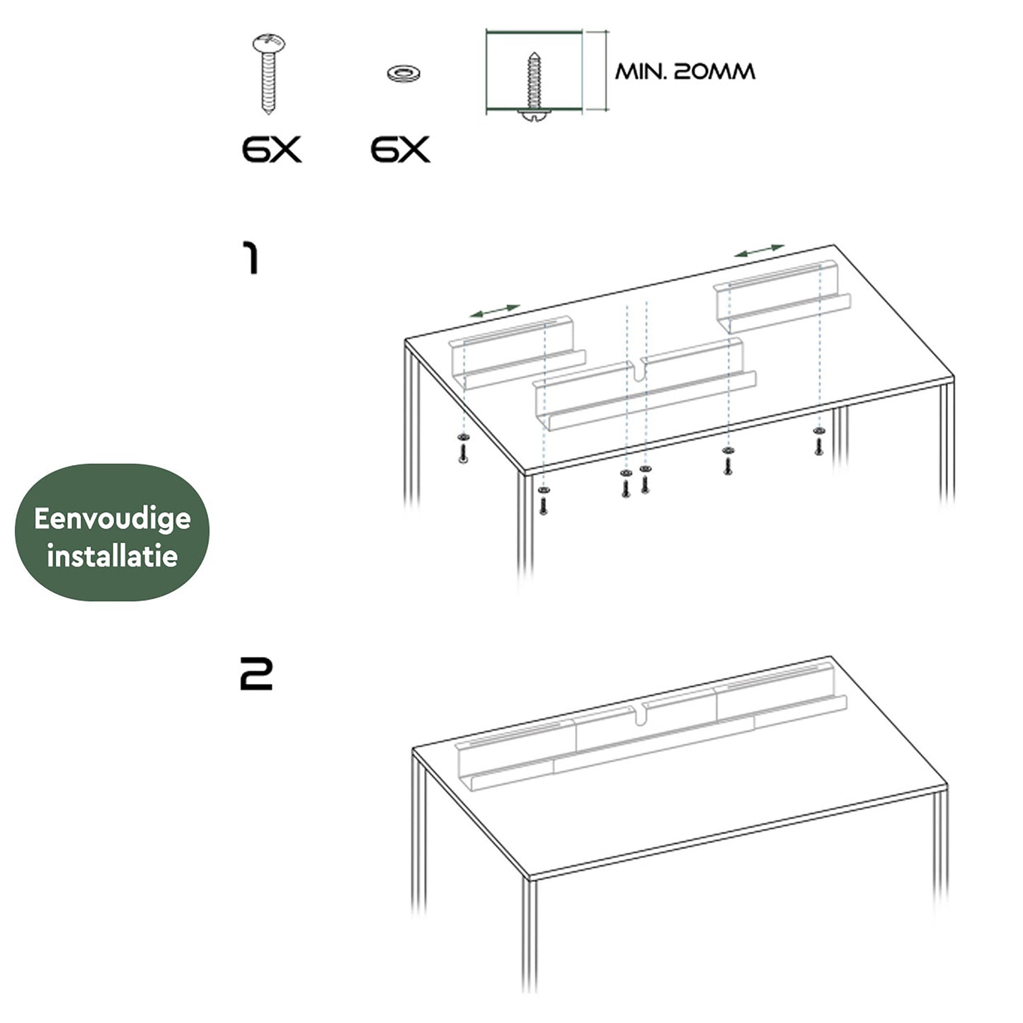 Verstelbare kabelgoot 75-150 cm zwart staal CT100 - 8