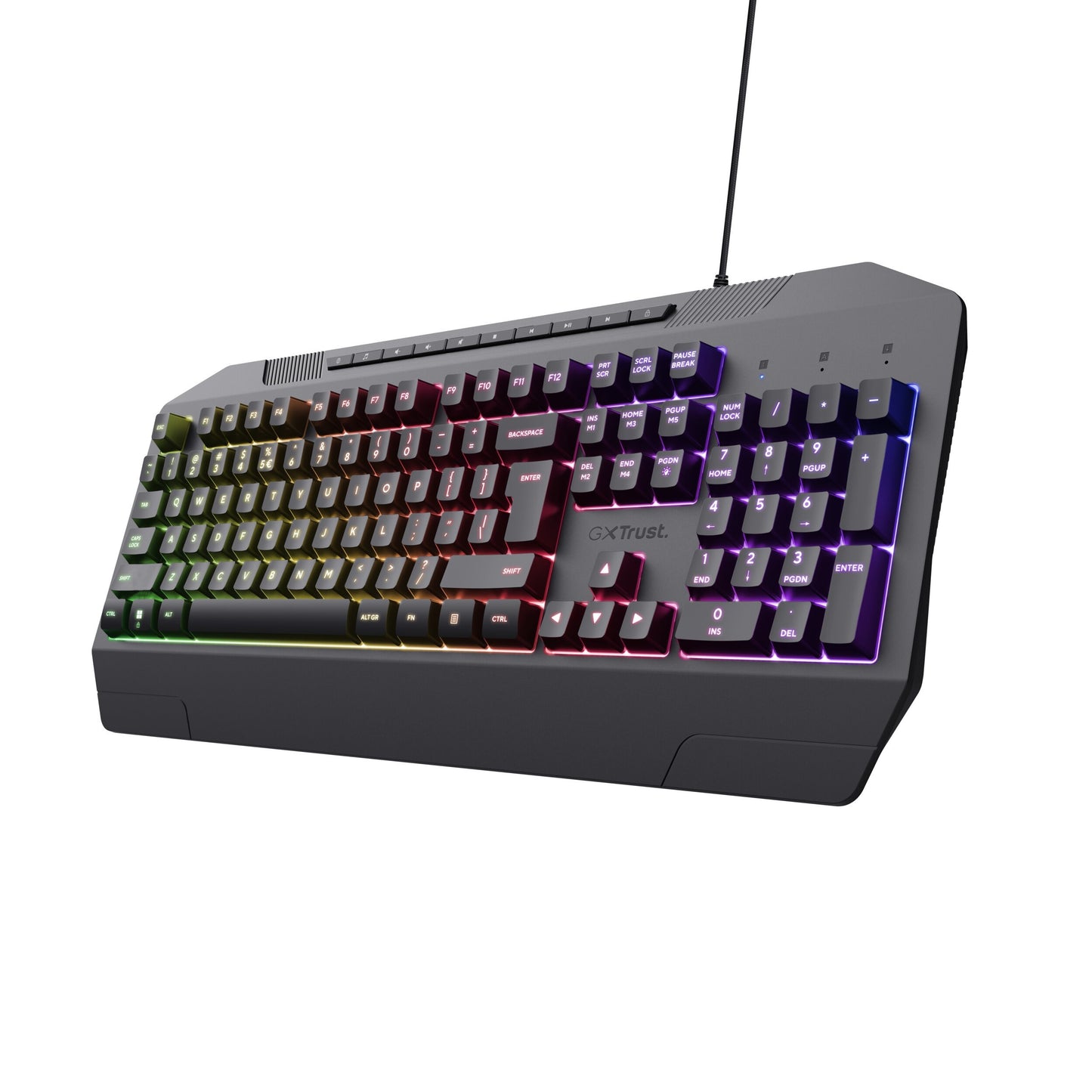 Trust GXT836 Evocx Gaming Toetsenbord met RGB-verlichting en Geluidsreductie - 2