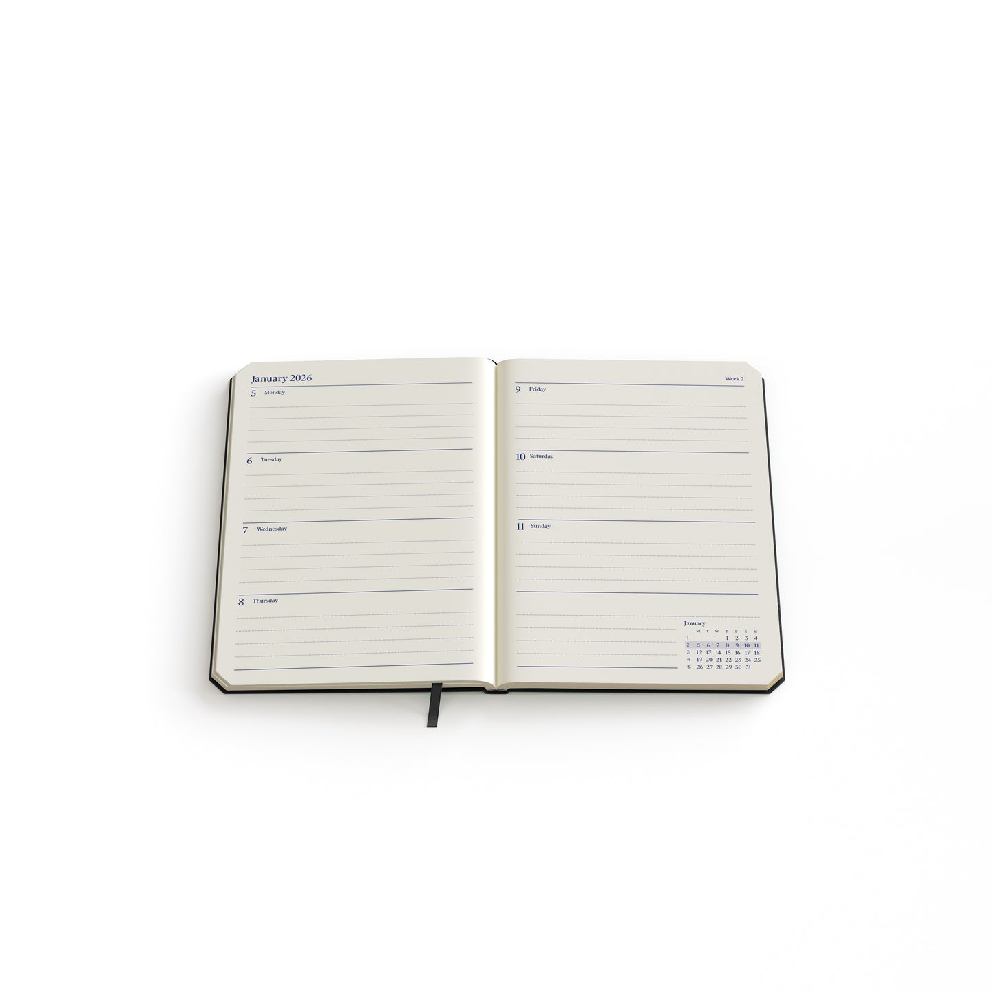 Agenda 2026 De Kempen Weekly Planner Pocket 7 dagen/2 pagina's - 2