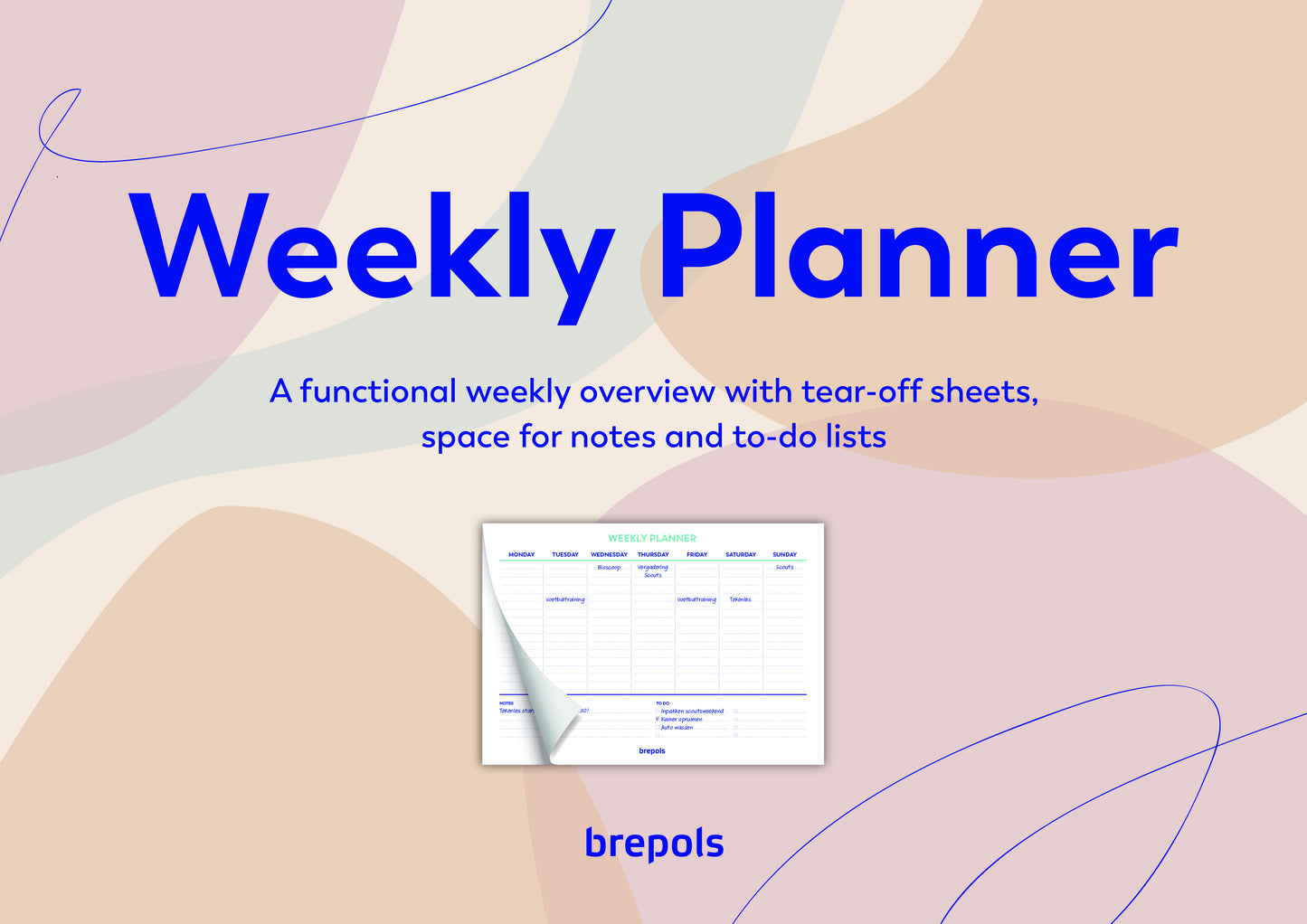 Planner Brepols Weekly Planner A4 7-dagen per pagina