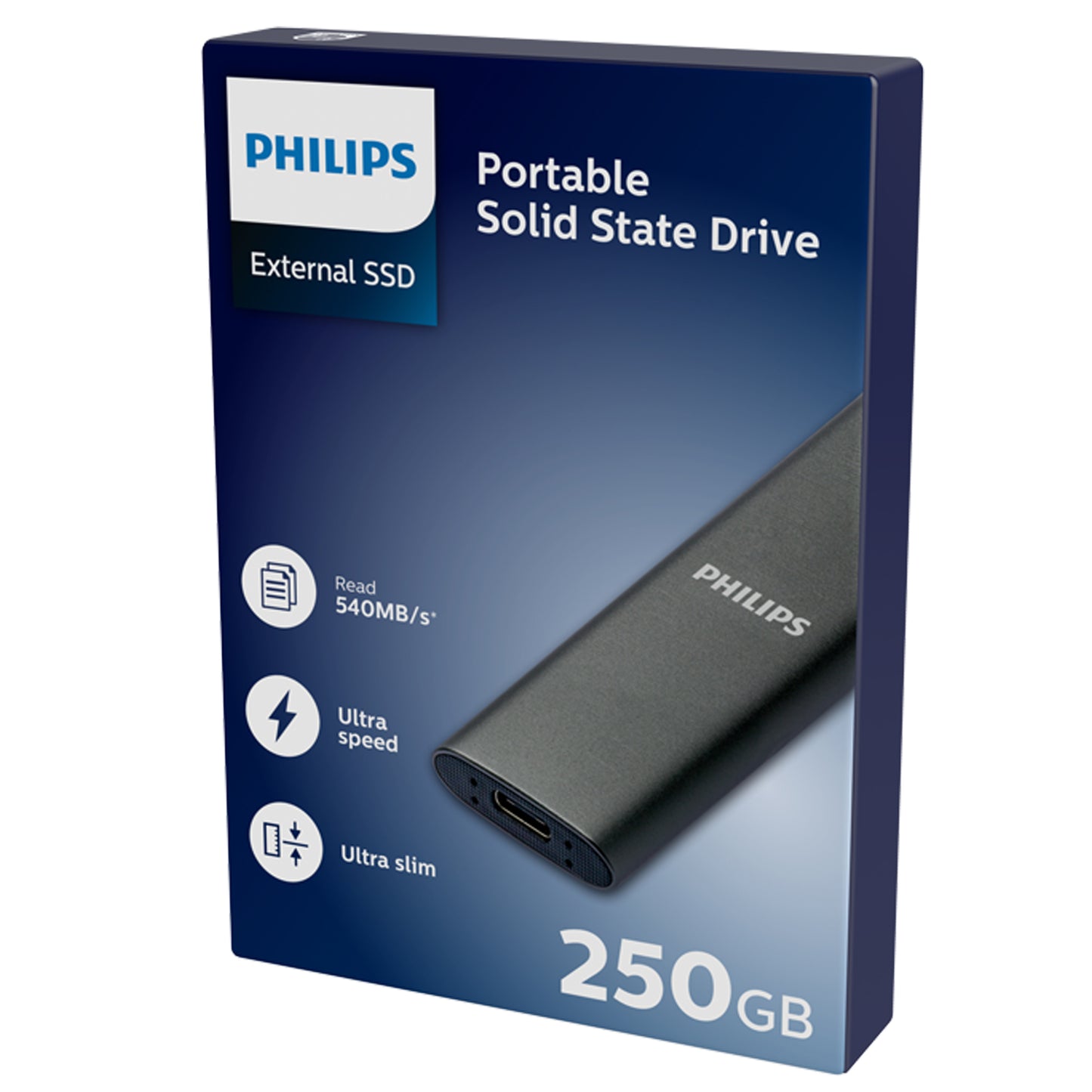 Philips 250GB Ultra Speed externe SSD Space Grey - 2