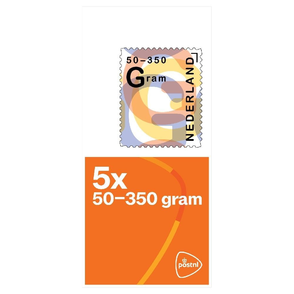 Nederlandse Postzegel 50-350 gram, 5 stuks per Vel - 3