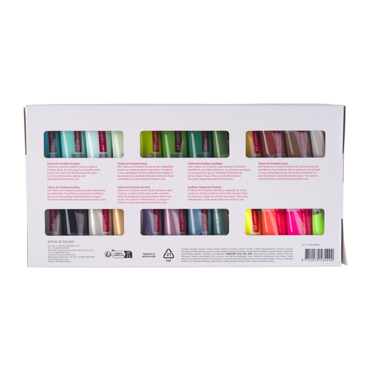 Acrylverf Talens Art Creation set 48 kleuren in 12 ml tubes - 3
