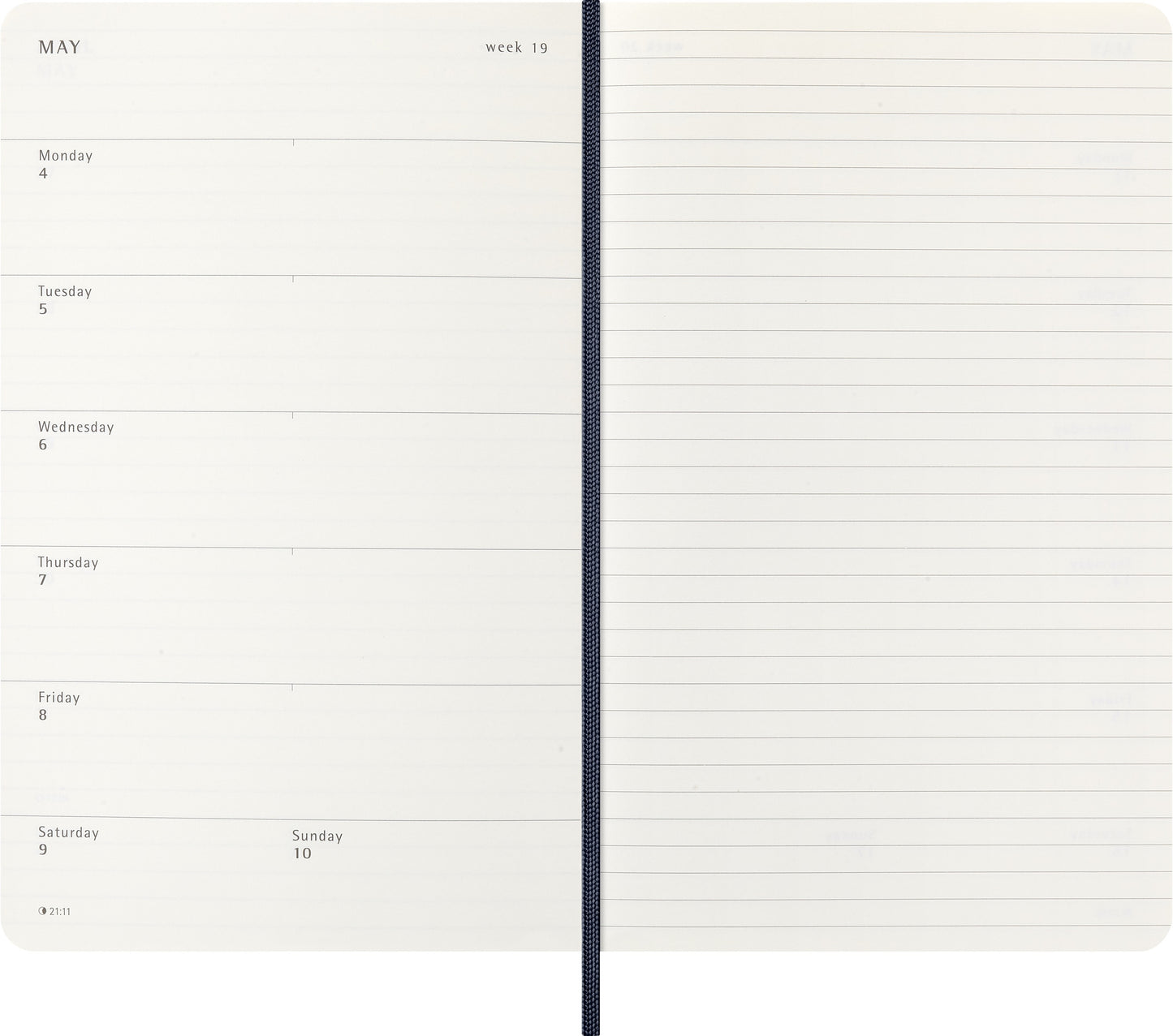 Agenda 2026 Msk Plan Week Pocket 7 dagen/1 pagina Sapphire blauw - 3