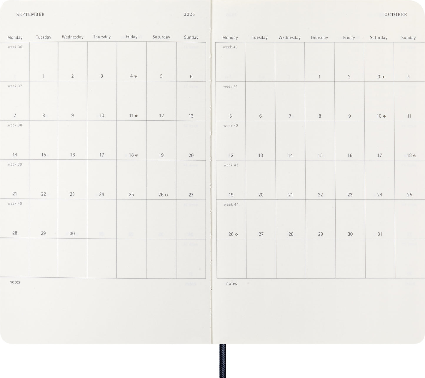 Agenda 2026 Msk Plan Week Pocket 7 dagen/1 pagina Sapphire blauw - 4