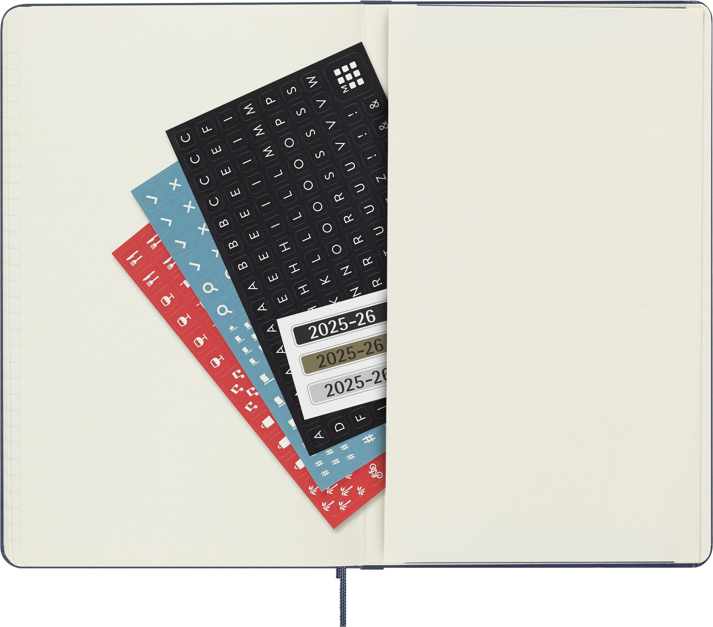Agenda 18 Maanden Weekly Notebook L-Formaat Hardcover Saphire Blauw - 4