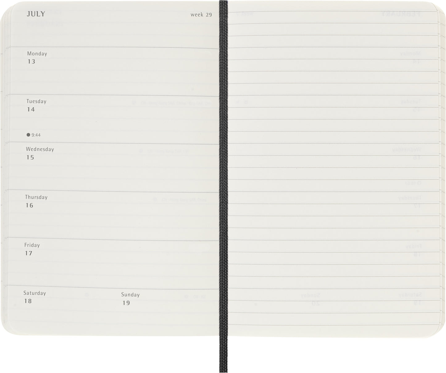 Agenda 2026 Msk Plan Week Pocket 7 dagen/1 pagina Zwart - 3