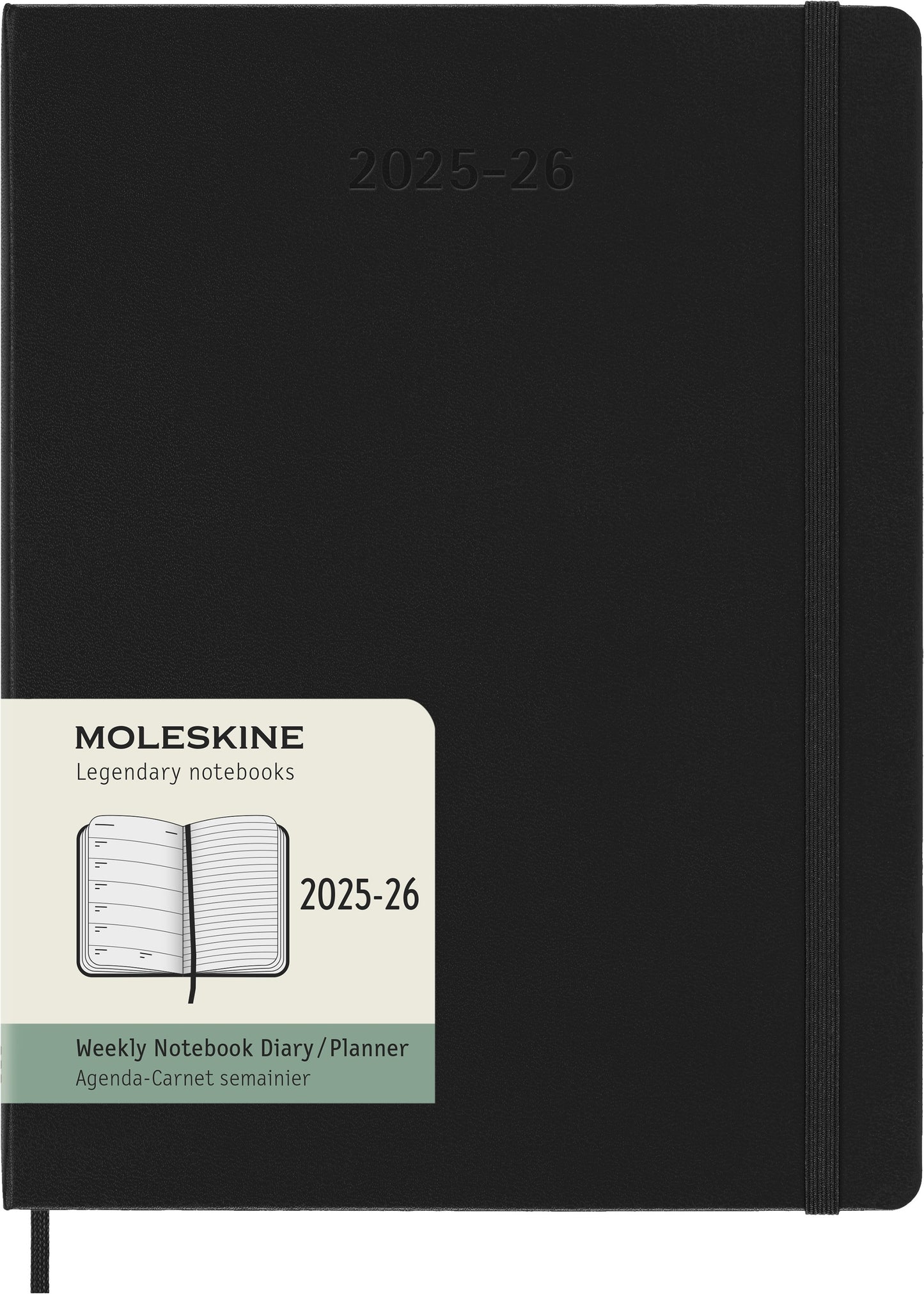 Agenda 18 Maanden Weekly Notebook XL Hardcover Zwart - 7