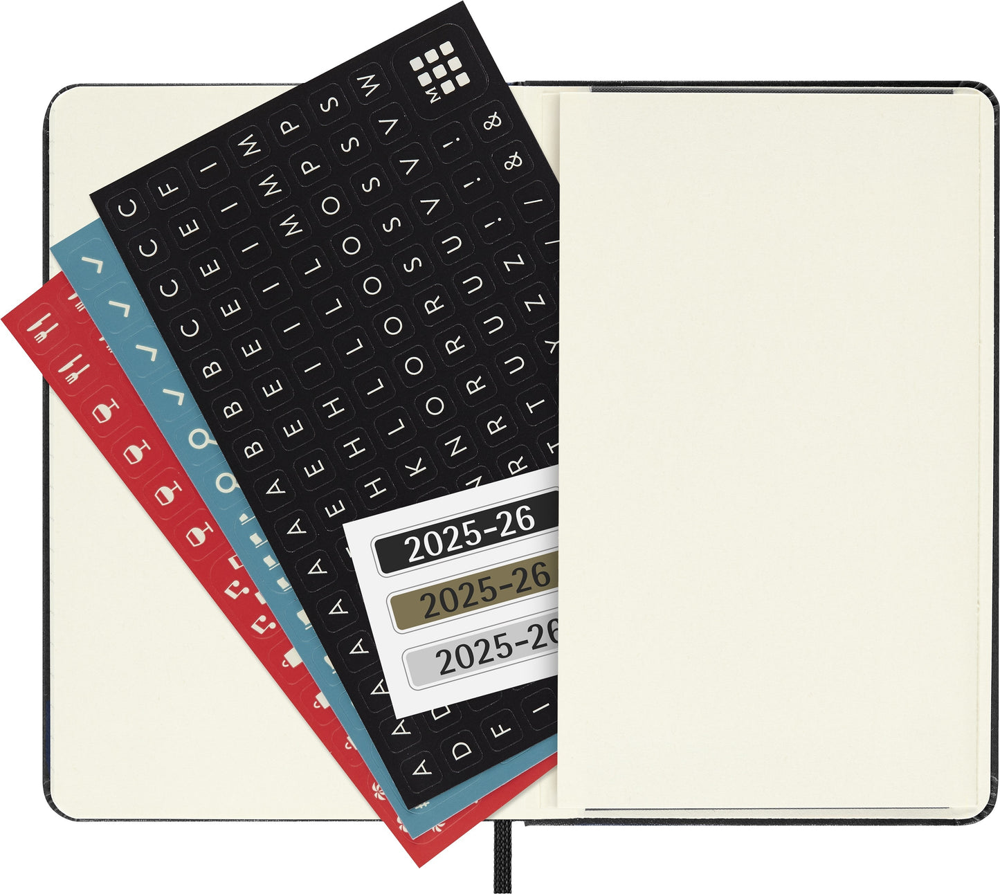 Agenda 18 Maanden Weekly Notebook Pocket Hardcover Zwart - 5