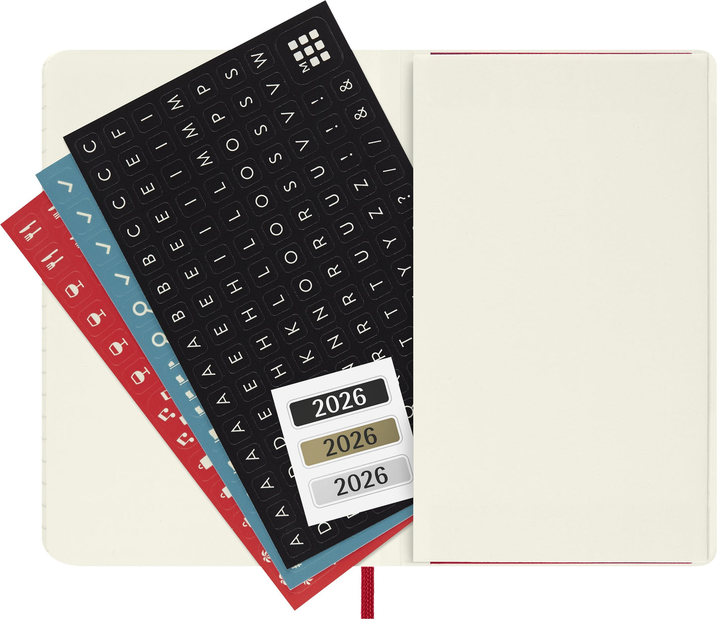 Agenda 2026 Msk Plan Week 7-dagen per pagina, Pocket Scarlet Red - 5