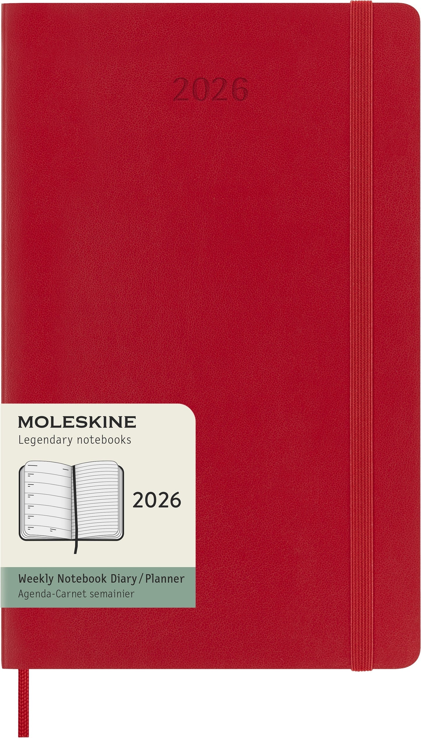 Agenda 2026 Msk Plan Week 7-dagen per pagina, Scarlet Red - 7