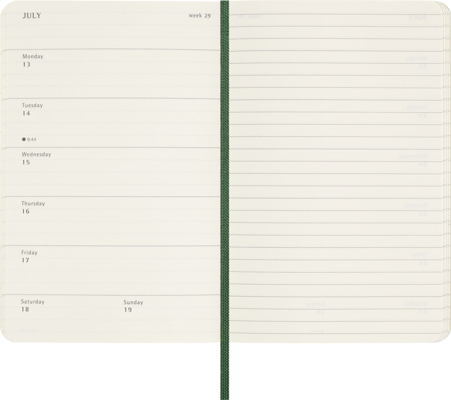Agenda 2026 Msk Plan Week Pocket 7 dagen/1 pagina Myrtle Green - 3