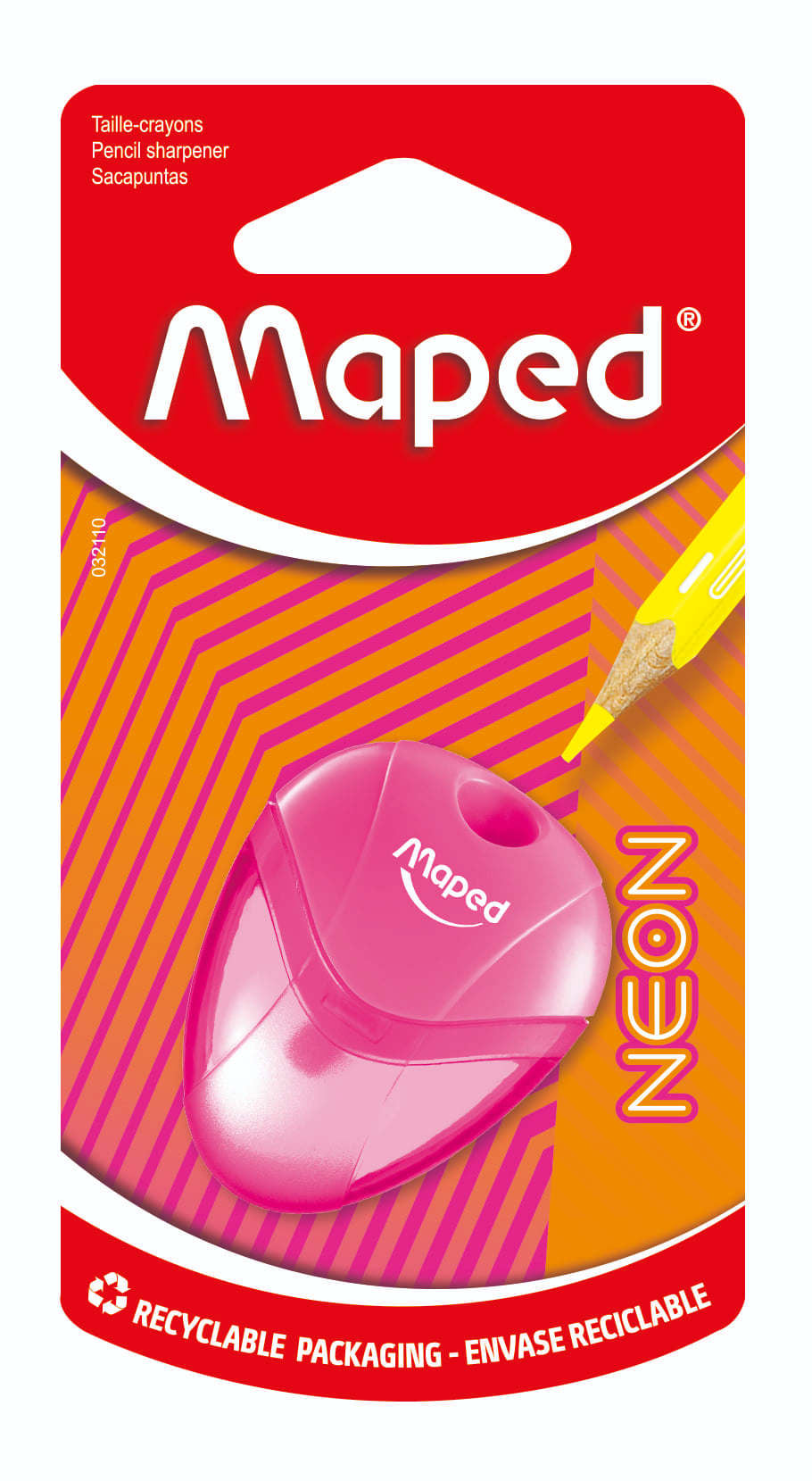 Puntenslijper Maped Neon Igloo 1-Gats Assorti - 5