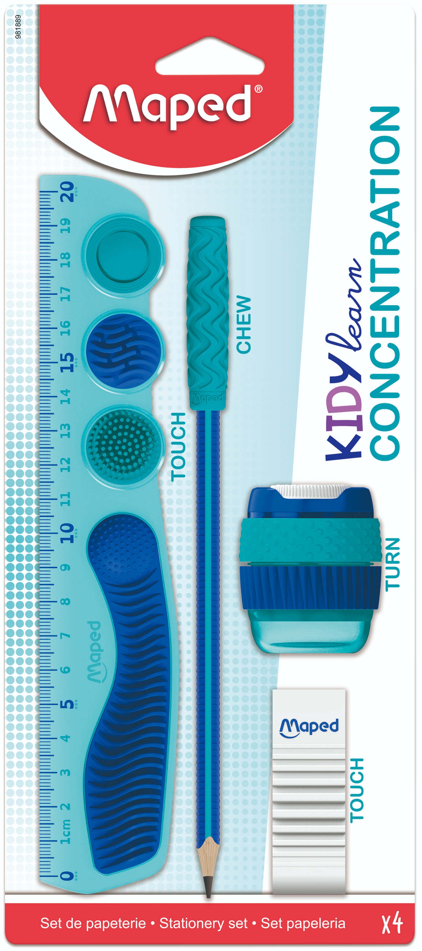 Tekenset Maped Kidy Learn Concentration 4-delig