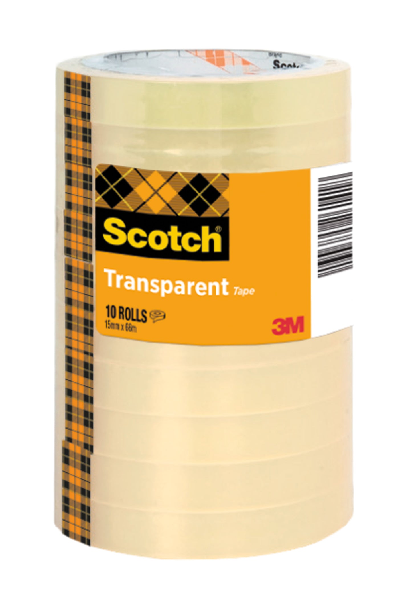 Plakband Scotch 508 15mm x 66m transparant 10 rollen