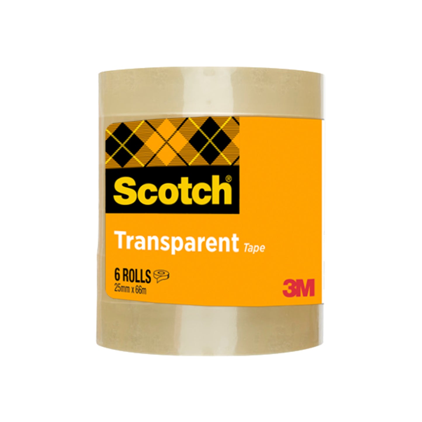 Plakband Scotch 508 transparant 25mm x 66m, 6 rollen