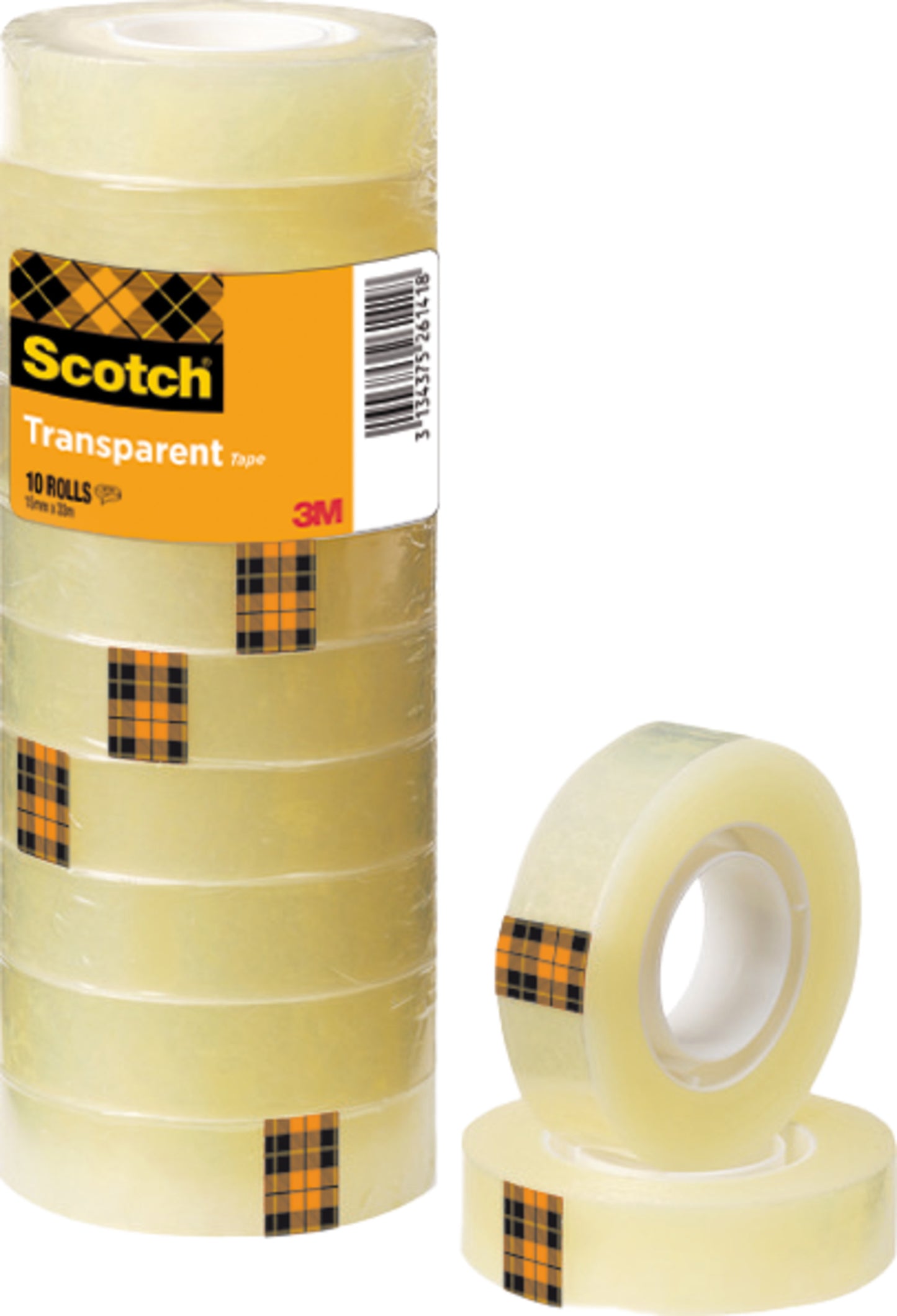 Plakband Scotch 508 transparant 15mm x 33m, 10 rollen