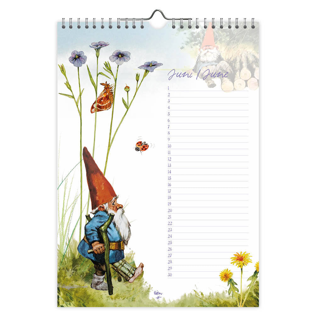 Verjaardagskalender Rien Poortvliet Kabouters 21x30 cm - 2