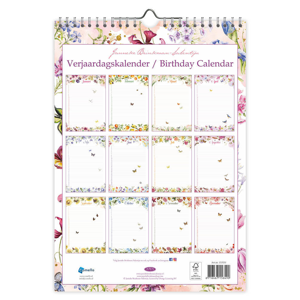 Verjaardagskalender Janneke Brinkman Voorjaar A4 - 3