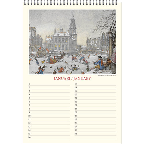 Verjaardagskalender Anton Pieck Zicht op Haven A4 - 2