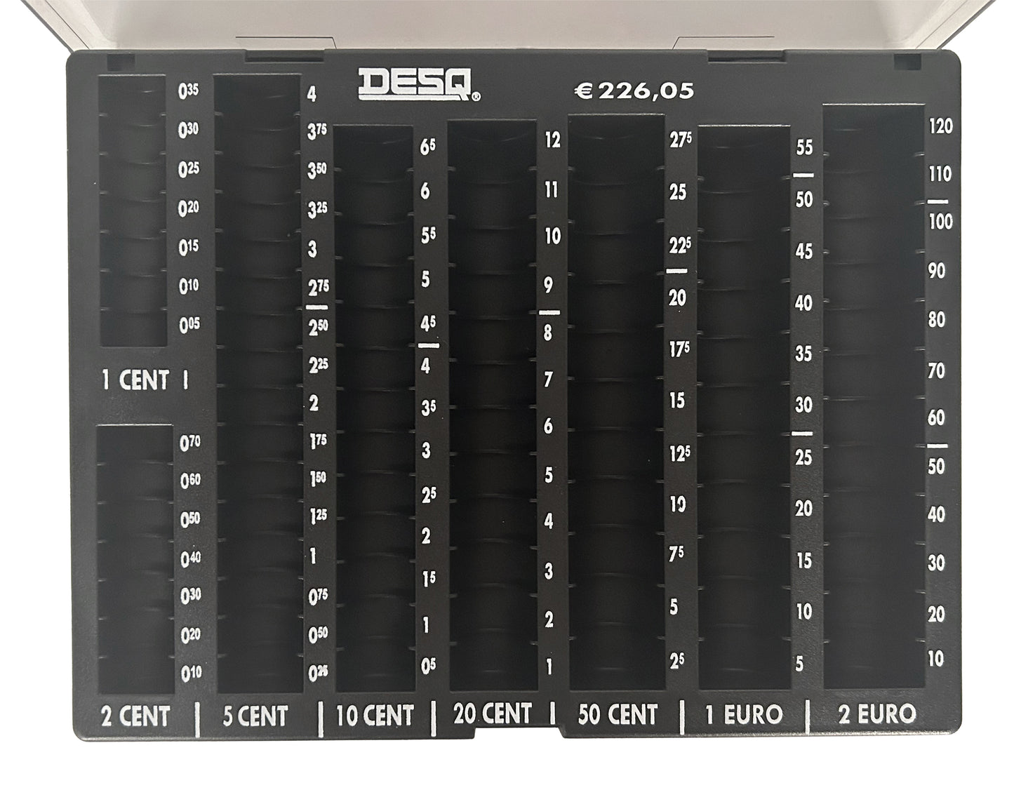 Muntgeldsorteerunit Desq met transparant deksel - 3