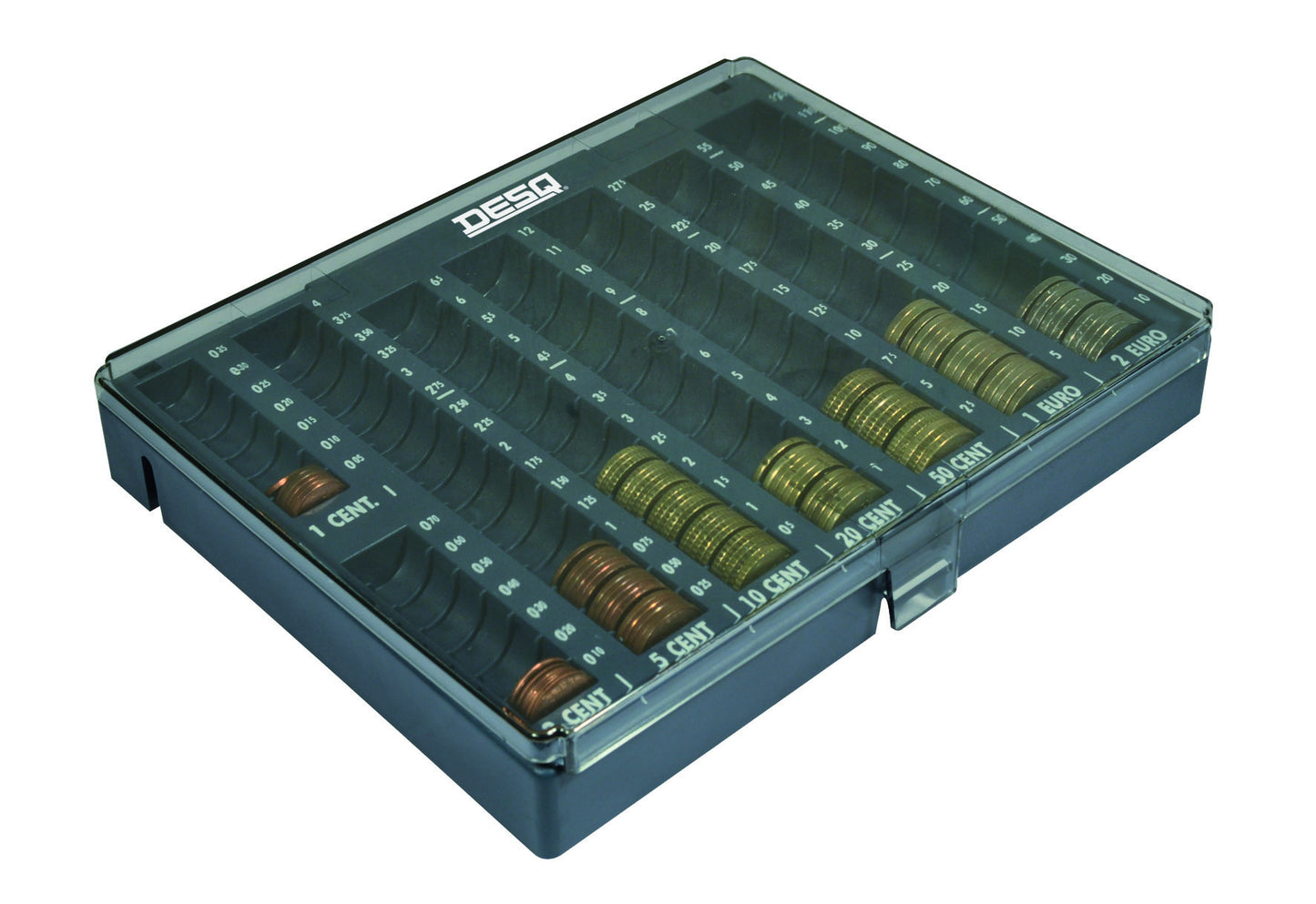 Muntgeldsorteerunit Desq met transparant deksel - 4