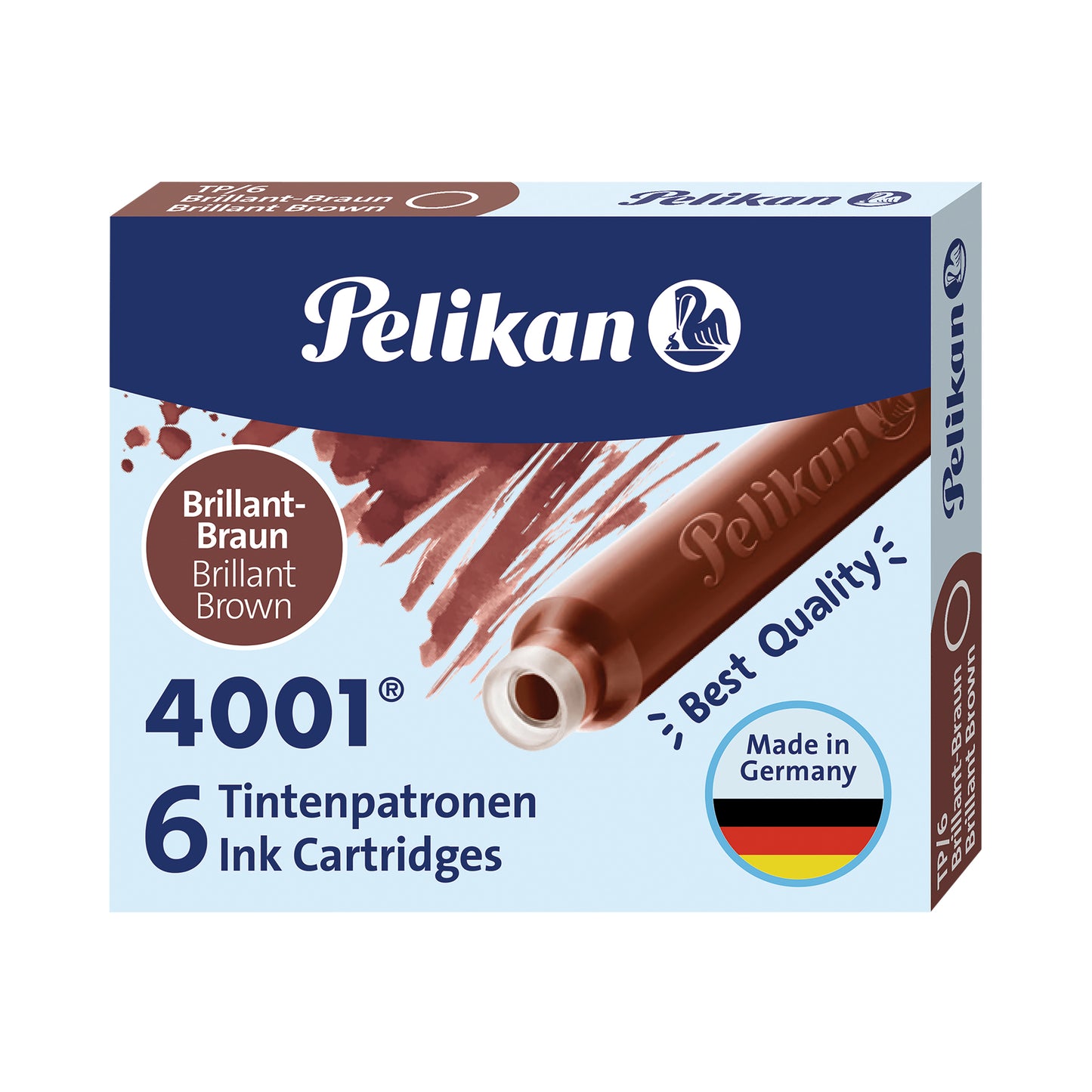 Inktpatroon Pelikan 4001 Bruin 6stuks