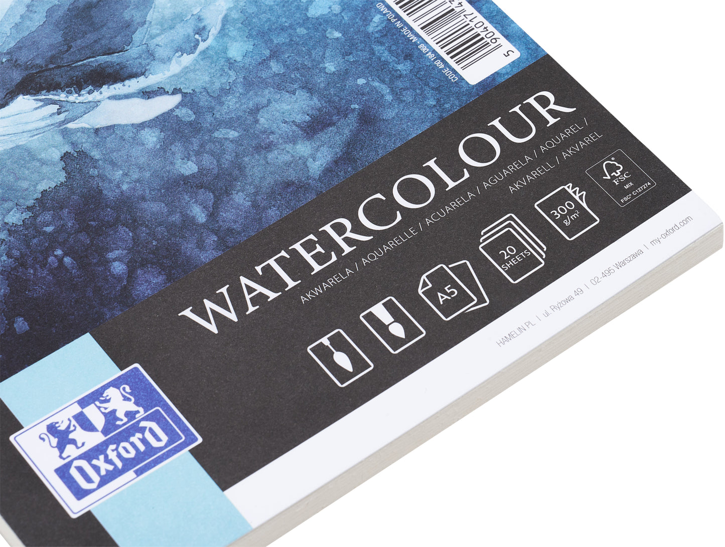 Oxford Watercolor A5 20 Vellen 300 g spiraal gebonden - 5