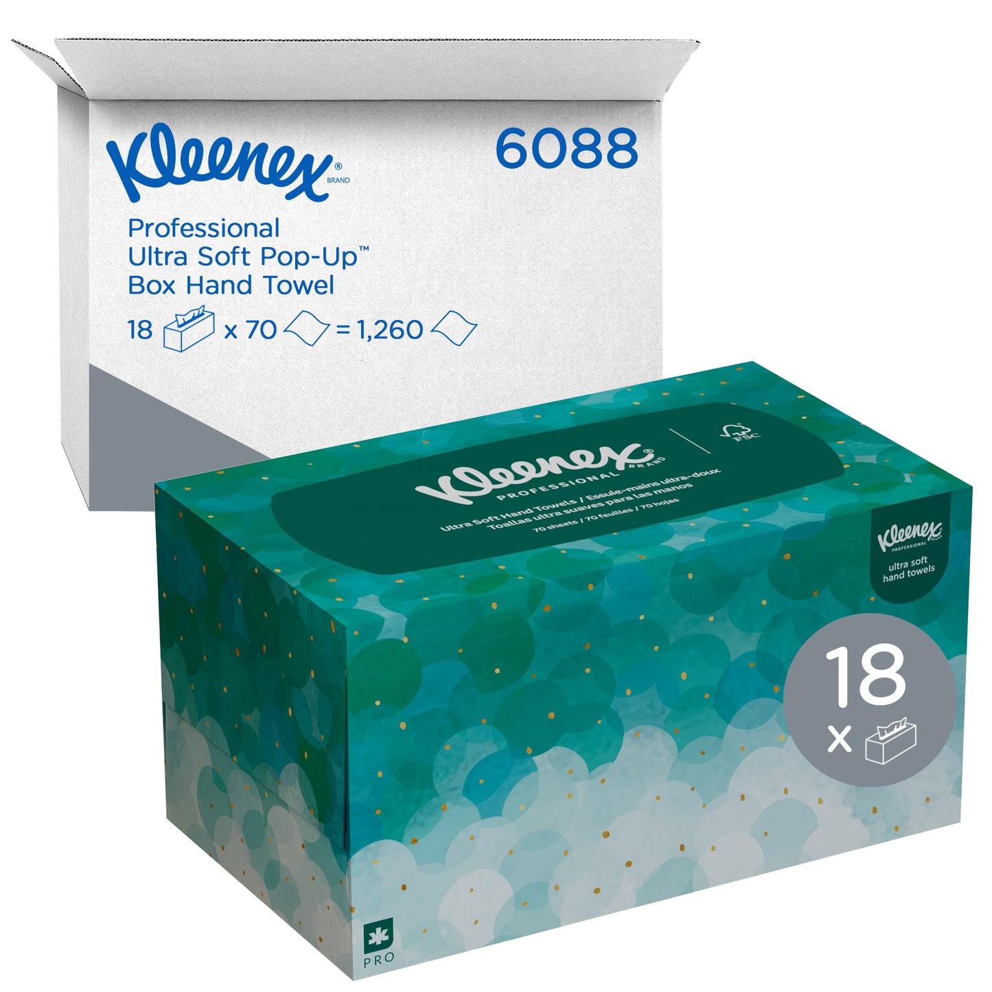 Kleenex Ultra Popup 1-laags papierhanddoek 70 vel - 2