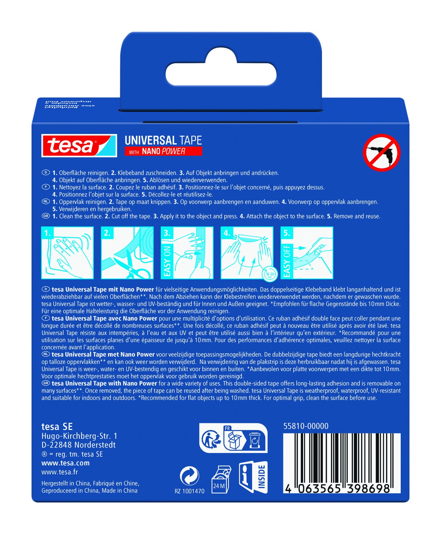 Plakband tesa Nano Power Dubbelzijdig 30mm x 3m - 2