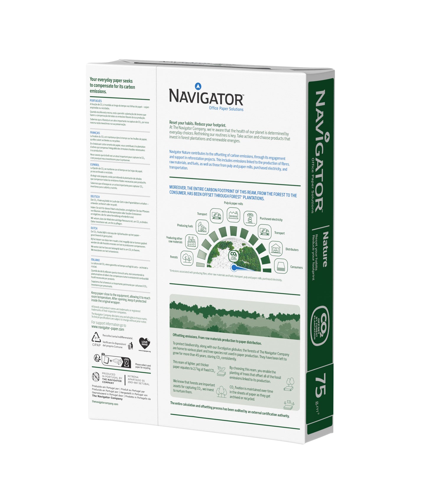 Kopieerpapier Navigator Nature A4 75 g wit 500 vellen - 2