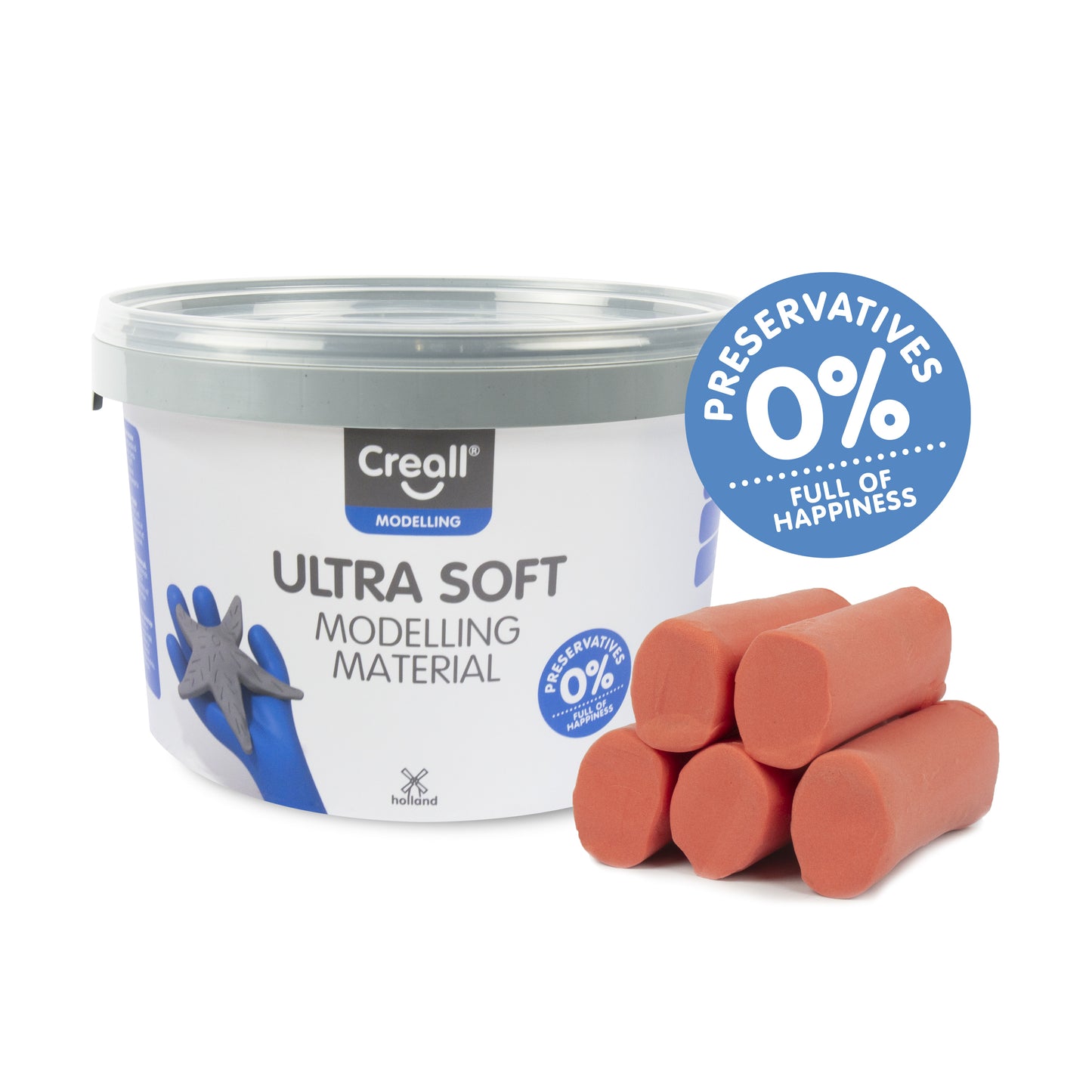 Creall Play-it Ultra Soft Klei Rood 1100 gram voor jonge kinderen - 2