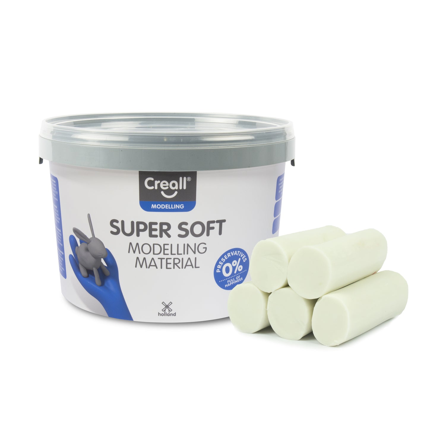 Creall Supersoft Klei 1750 g Wit