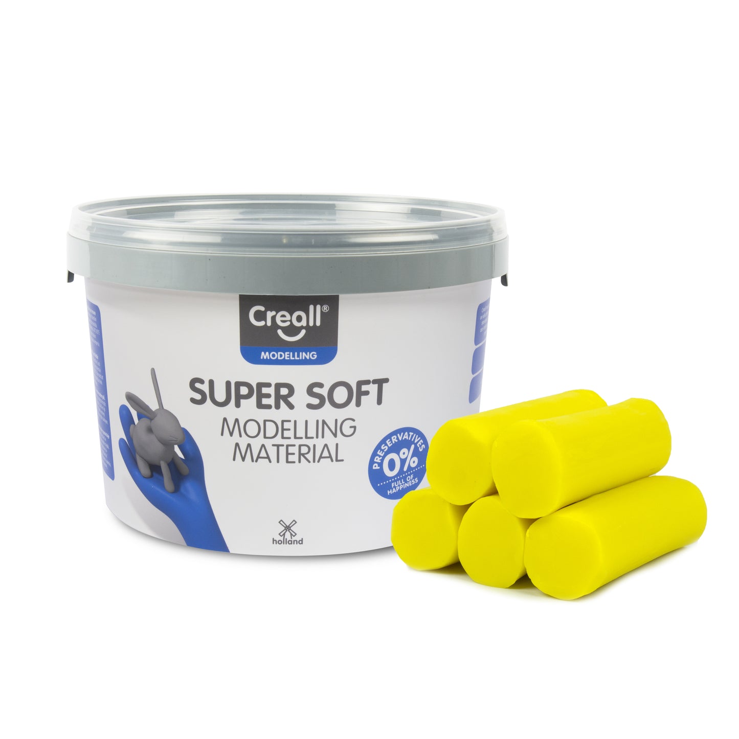 Klei Creall Supersoft Geel 1750 gram Boetseermateriaal