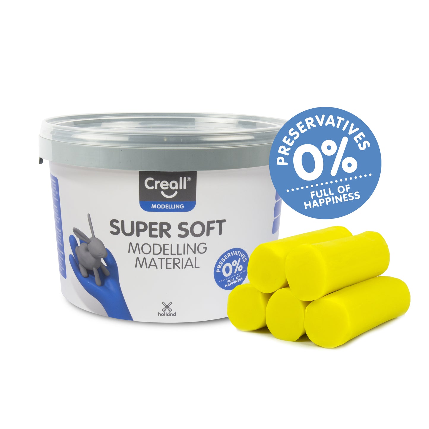 Klei Creall Supersoft Geel 1750 gram Boetseermateriaal - 2