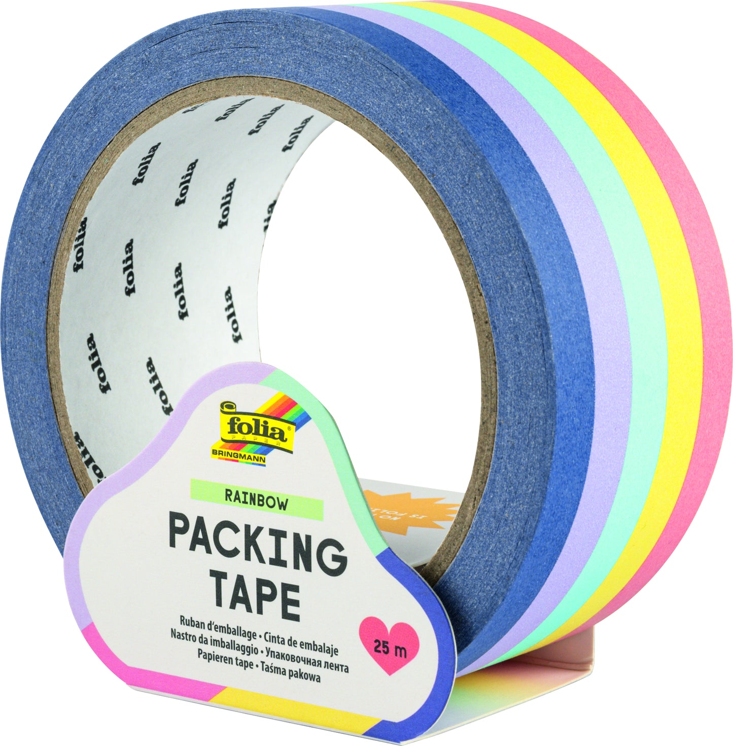 Knutstape Rainbow 48 mm x 25 m, milieuvriendelijk - 2